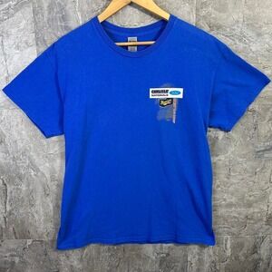 Blue Carlisle Racing Meguiars 2002 graphic tee streetwear Men's Large